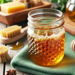 jar of homemade wood polish