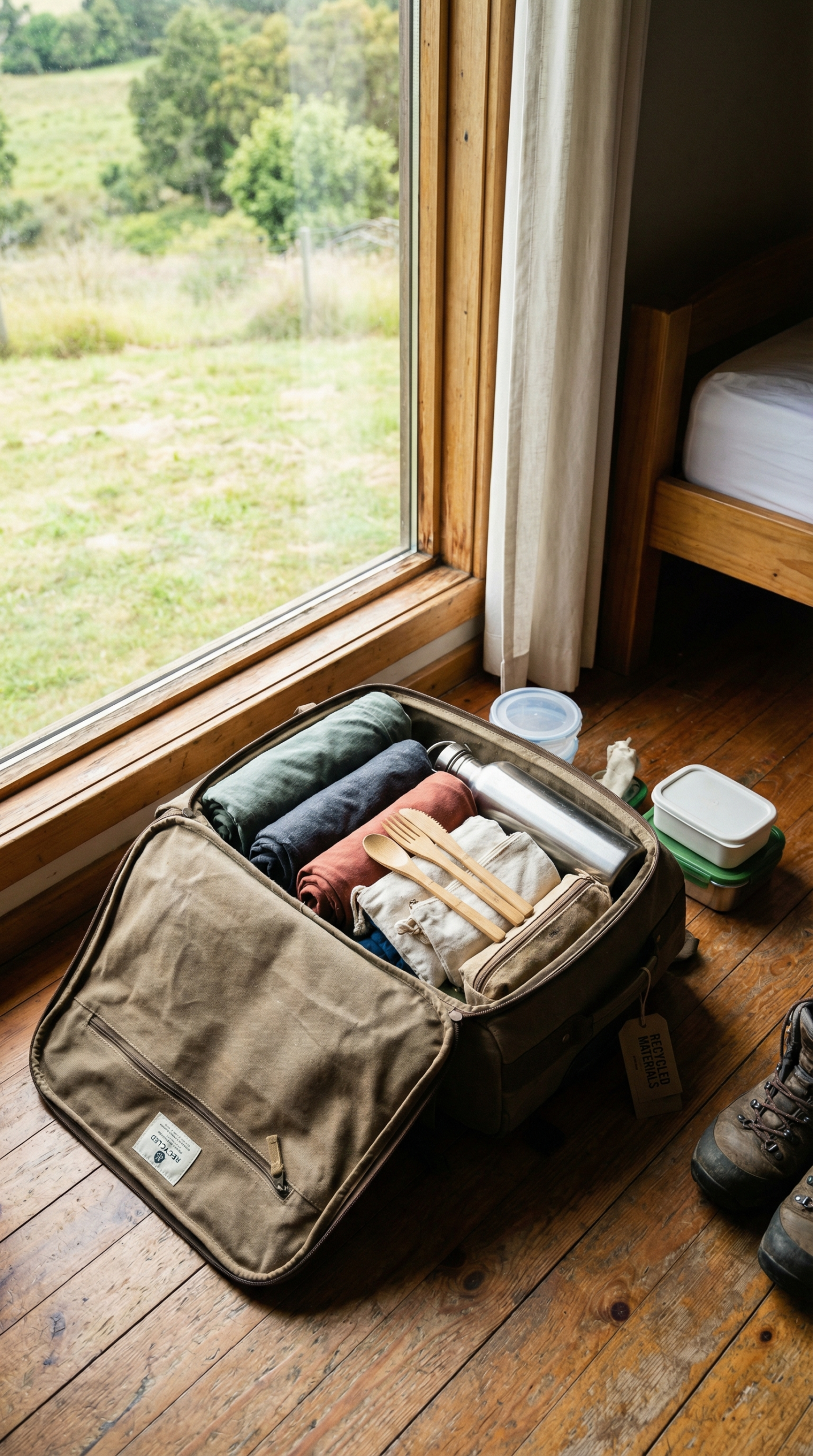 Image of a durable and high-quality travel bag that will withstand multiple trips, reducing the need for frequent replacements.