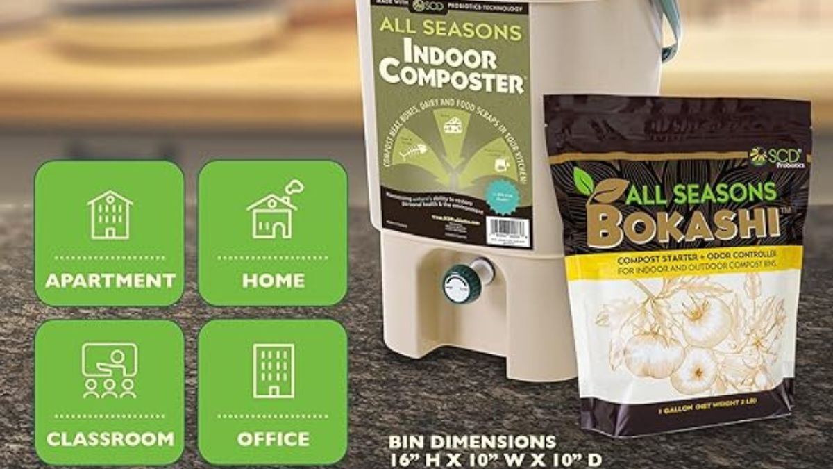 Image of the Urban Composter and accessories