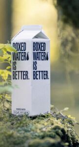 Photo of water in an eco-friendly carton