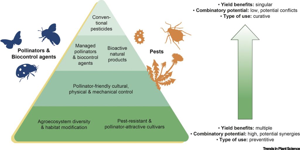 Pyramid of pest control benefits