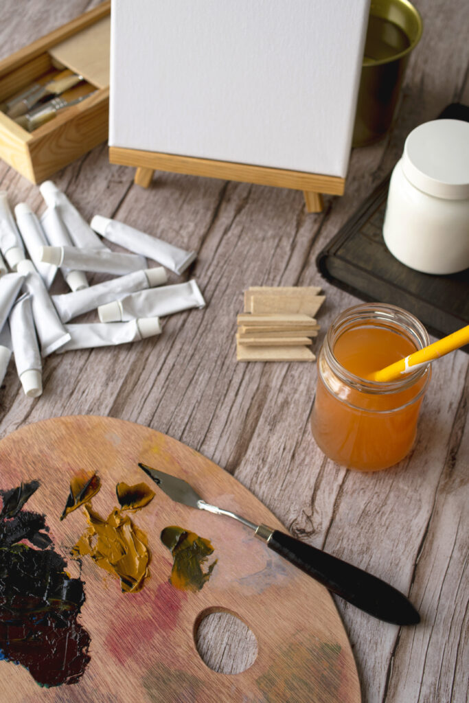 Eco friendly oil paint tubes and other art accessories