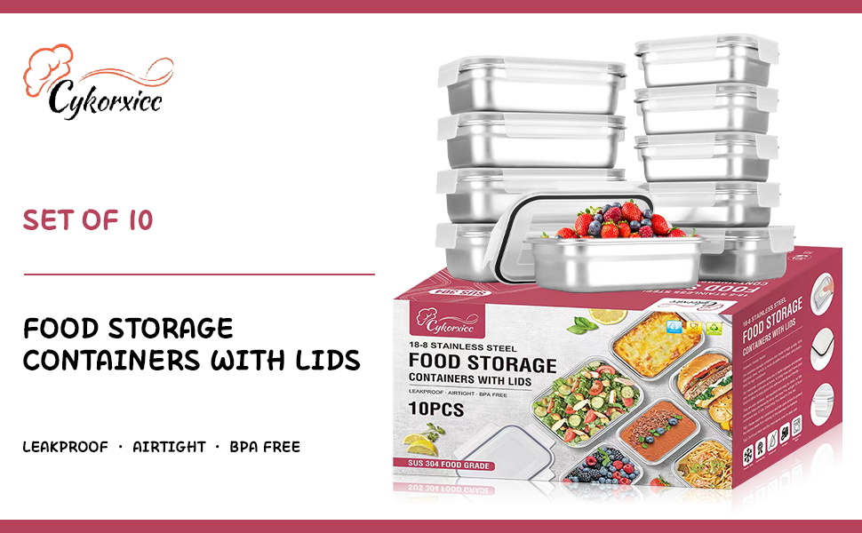 Stainless steel Food Storage Set
